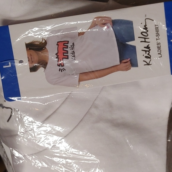 NWT Keith Haring Women's Tee White M L - Picture 5 of 5